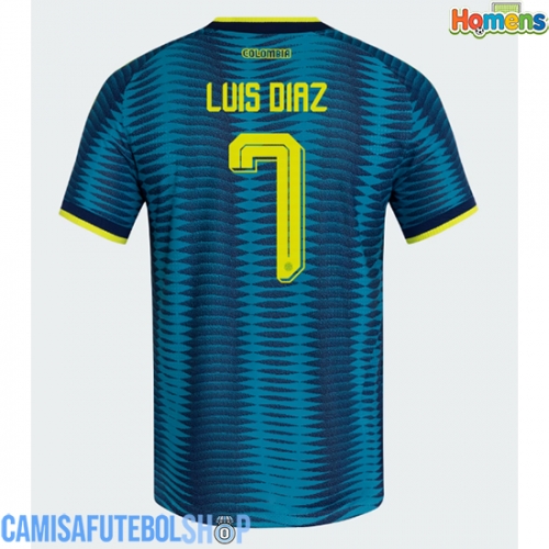 Camisa de time de futebol Colômbia Luis Diaz #7 Replicas 2º Equipamento Mundo 2026 Manga Curta